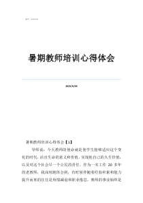 2022暑期教師培訓(xùn)心得體會