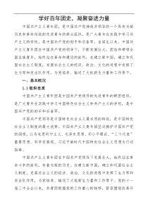 學(xué)好百年團(tuán)史，凝聚奮進(jìn)力量docx