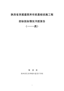 招標(biāo)投標(biāo)情況書(shū)面報(bào)告