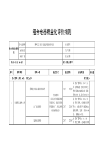 組合電器精益化評價(jià)細(xì)則