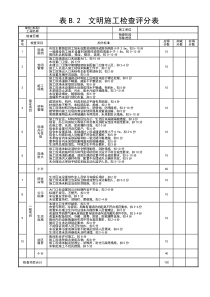 文明施工檢查評(píng)分表