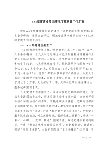 營業(yè)及電費(fèi)黨支部黨建工作開展情況匯報(bào)