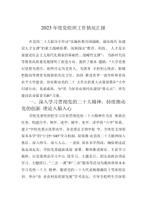 2023年度黨組織工作情況匯報