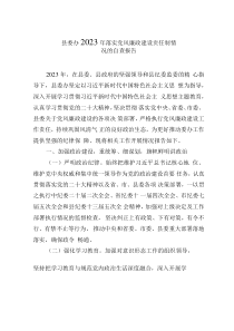 縣委辦2023年落實(shí)黨風(fēng)廉政建設(shè)責(zé)任制情況的自查報(bào)告