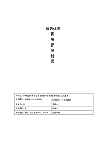 互聯(lián)網(wǎng)公司營銷體系及薪酬管理制度