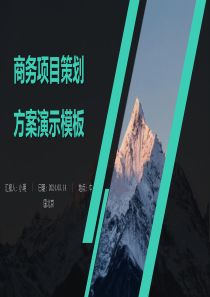 商務項目策劃