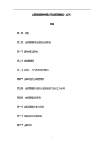 公司合規(guī)管理制度(試行)、商業(yè)銀行合規(guī)審查工作管理辦法