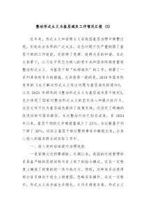 整治形式主義為基層減負(fù)工作情況匯報(bào) (5)
