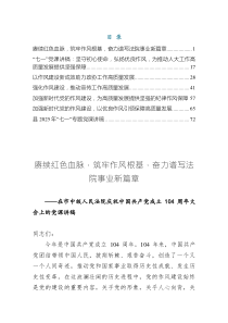 感悟黨的作風(fēng)建七一專題黨課——賡續(xù)紅色血脈，筑牢作風(fēng)根基，奮力譜寫法院事業(yè)新篇章（共七篇）